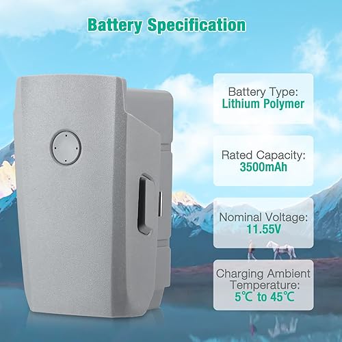 Miniatura 3 de FirstPower Mavic Air 2 Batería 3500mAh, 34 minutos de tiempo máximo de vuelo, batería de vuelo inteligente compatible con DJI Mavic Air 2, DJI Air