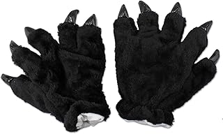 KEESIN Cosplay Tiertatzen -Greifer-Handhandschuhe , niedlich, entzückend, Unisex, Warm-Plüsch-Fantasie-Kostüm-Party Kiguru...