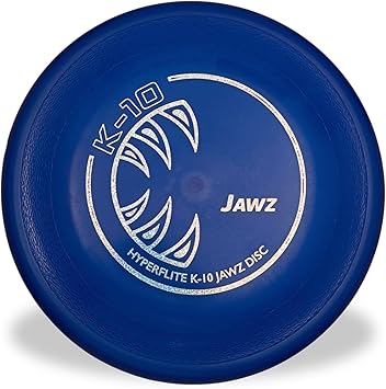 Hyperflite K-10 Jawz Puncture Resistant Flying Disc for Medium and Large Dogs, 8.75-inch, Blue