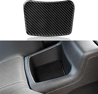 Car Rear Seat Storage Box Mat Sticker Decal Carbon Fiber Interior Trim Cover for Chevrolet Camaro ZL1 2016 2017 2018 2019 2020 2021 2022 2023 Accessories