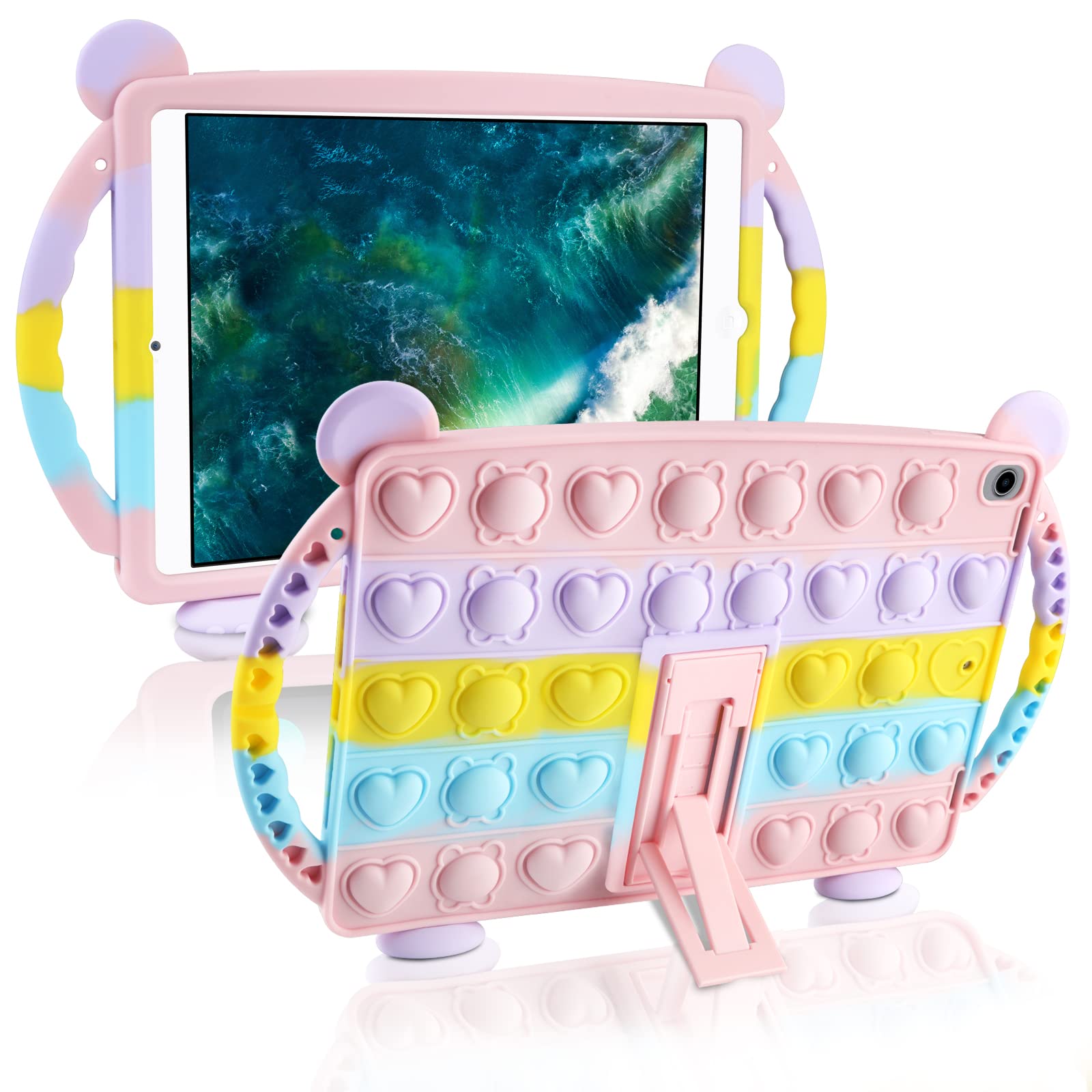 Cute IPad Case For Kids With Handle & Shoulder Strap - Fits IPad 9th/8th/7th Gen 10.2" (2021-2019) | Cartoon Design With Removable Wallet