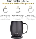 Nextmug - Temperature-Controlled, Self-Heating Coffee Mug (Black - 415 mL)