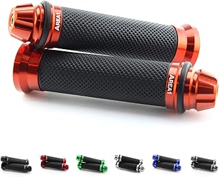 Area1 universal Motorrad Motorroller Lenkergriffe Griffe Griffgummis 2 Stück 1x 22mm + 1x 24-25mm (7/8 / 1 Zoll) (Dome) (O...
