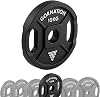 GORNATION Cast Iron Weight Plates, 50 mm, Olympic Weight Plates for Barbell & Dumbbell, Weight Plates with Handles, Weights Set for Strength Training, Fitness & Calisthenics