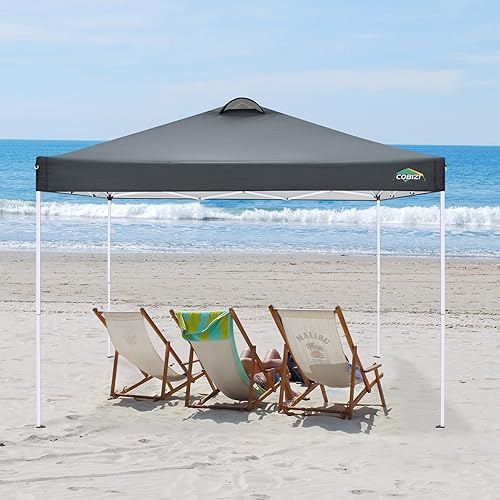 Miniatura 8 de COBlZI - Tienda de campaña desplegable de 10 x 10 pies con 4 paredes laterales extraíbles, impermeable, comercial, fácil ajustable, con ventilación