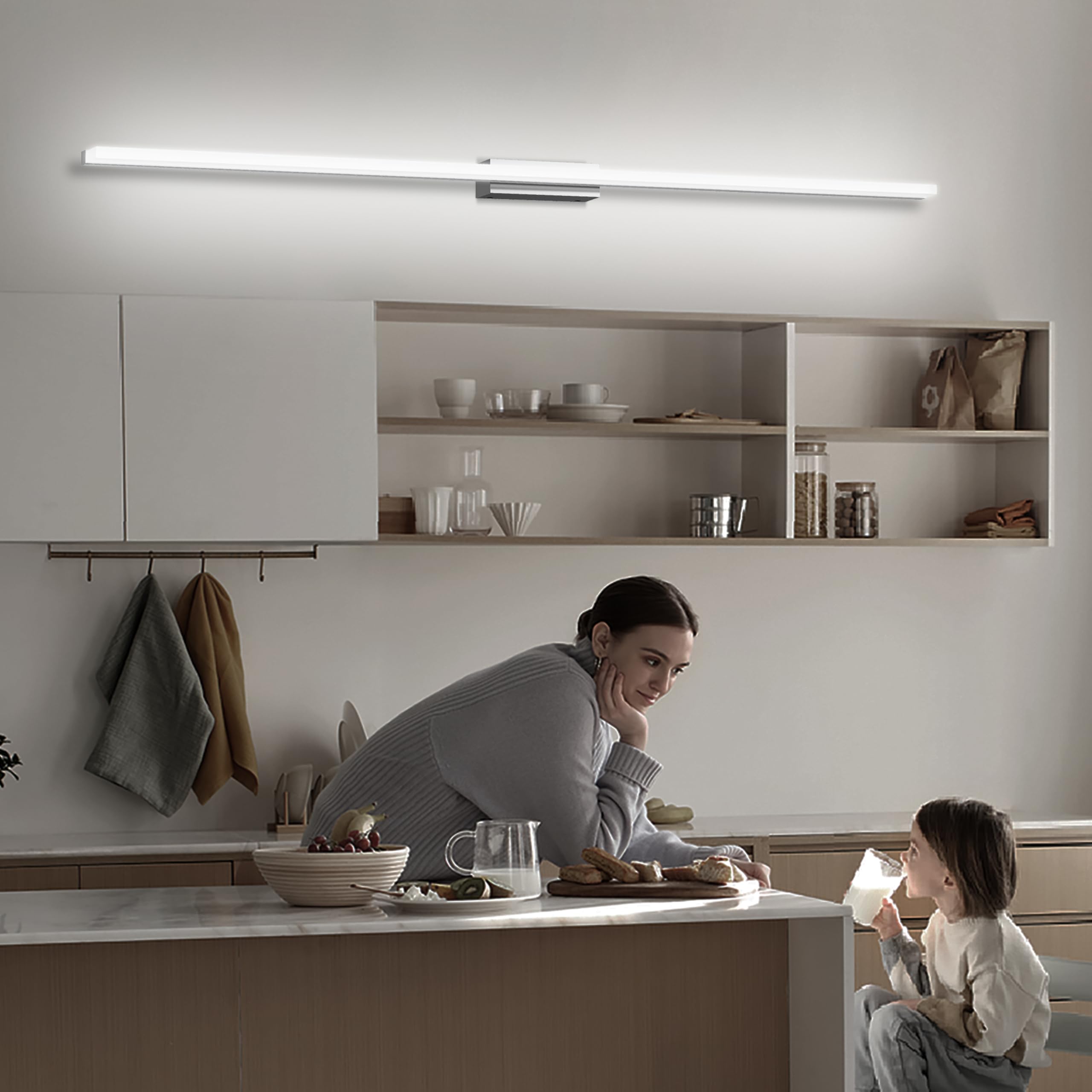 LED Spiegelleuchte Badezimmer 150CM IP44 Kaltes Weiß 6000K 36W Wandleuchte