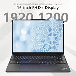 Lenovo ThinkPad E16 Gen 2 Business Laptop, 16" FHD+ Display, AMD Ryzen 7 7735U, 32GB DDR5 RAM, 1TB SSD, Fingerprint, Backlit, Wi-Fi 6, Windows 11 Pro, Bundle with Targus USB-C 100W Docking Station