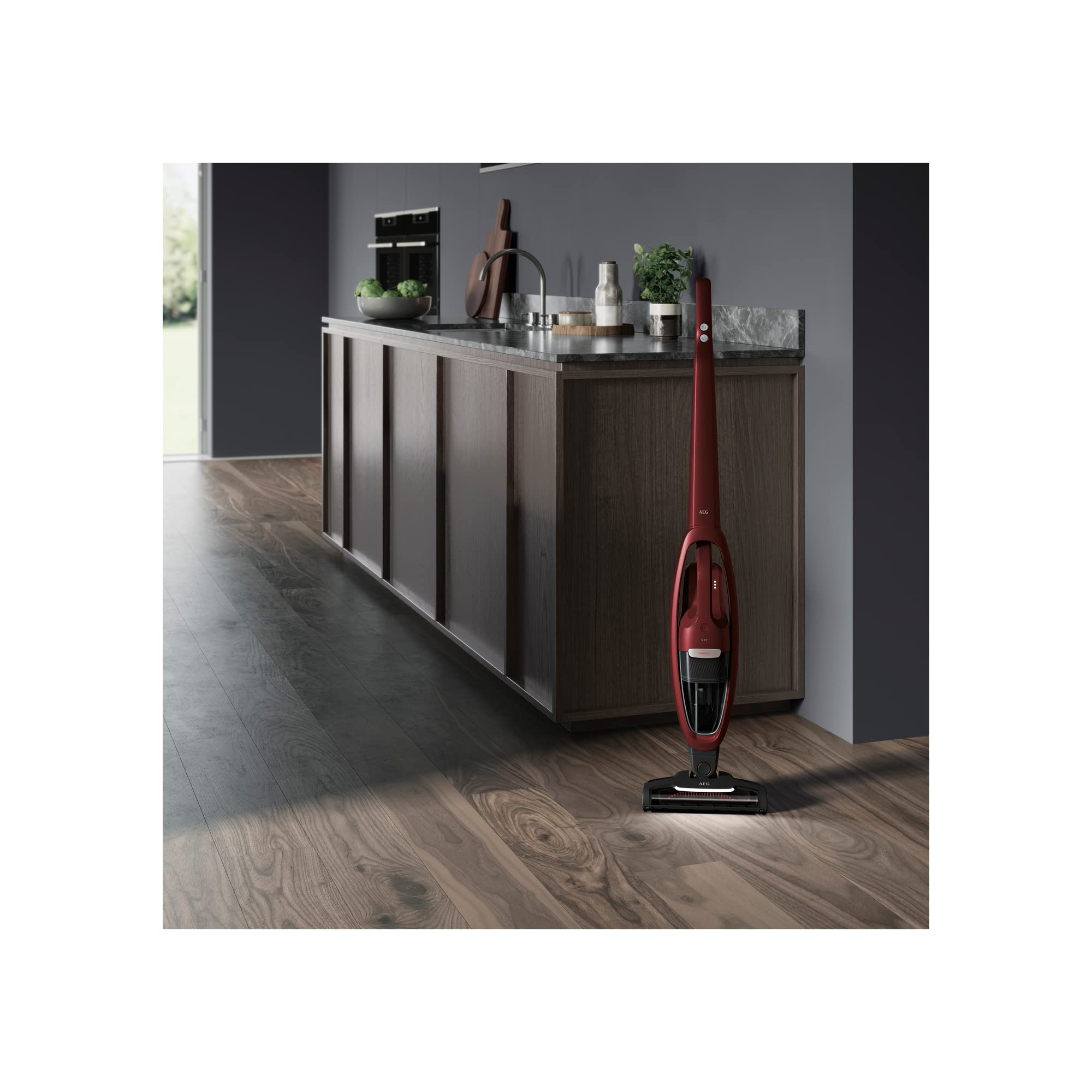 Image secondaire de AEG QX7-1ULTAN Aspirateur Sans Fil Rouge avec Enroulement Automatique