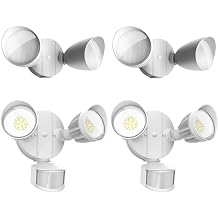 UME Switch Control Flood Light and Motion Sensor Outdoor Lights, 5000K, IP65 Waterproof