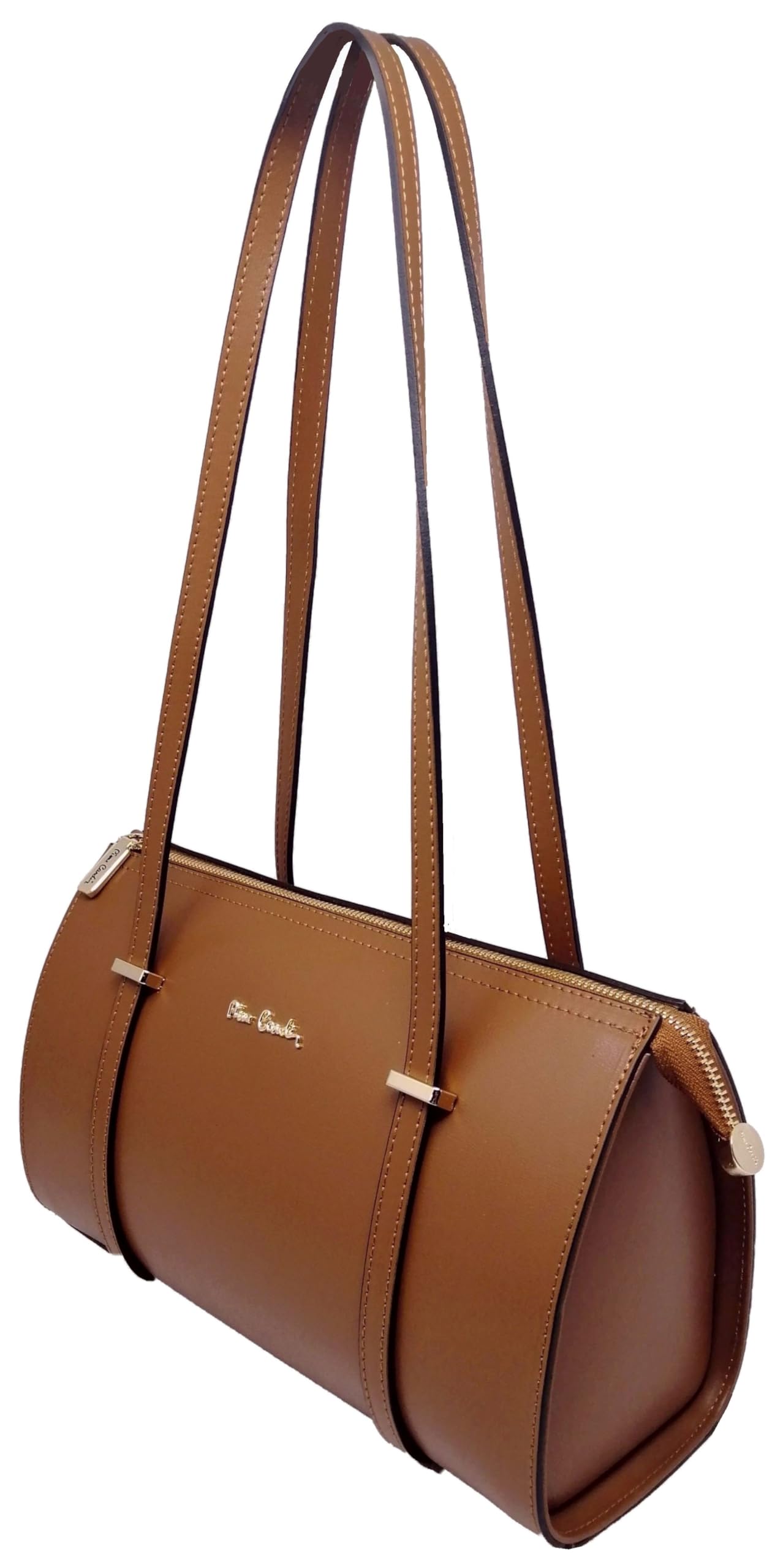 Pierre Cardin Bolso de mujer, piel auténtica, grande, Shopper, fabricado en Italia, de hombro, multifunción, elegante, bolso de mujer, bolso de hombro, multifunción, bolsos de mujer, de hombro