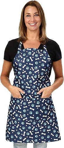 Plum Hill Delantal impermeable de la preparación del perro, ropa del peluquero, batas del lavado del animal doméstico