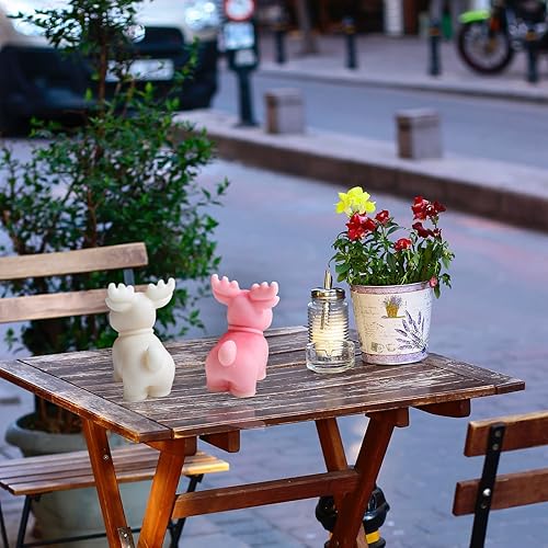 Miniatura 6 de TOPYS Moldes de silicona para velas de ciervos de Navidad 3D, molde de resina para decoración de fiestas en el hogar, hecho a mano, jabón, bomba de