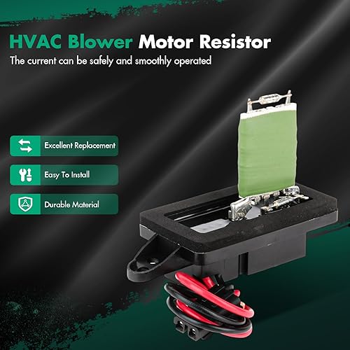 Miniatura 2 de SCITOO Interruptor de resistencia del motor del soplador, calentador de aire acondicionado, ventilador y regulador HVAC apto para 2004-2007 para