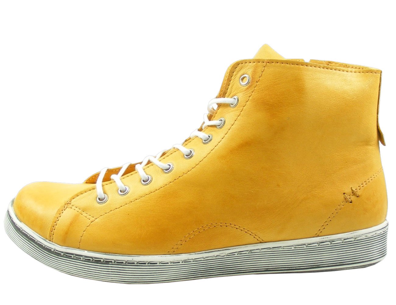 Andrea Conti 0341500 Women's Boots, Low Shoes, Trainers, High Top, Yellow, 6 UK