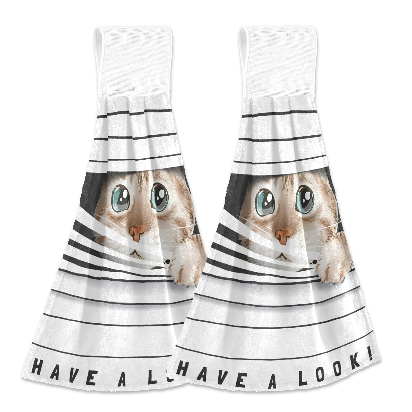 Asciugamani Da Cucina E Bagno Con Anello - Pile Corallo Morbido Assorbente, Design Animali Cartoon Per Bambini