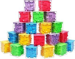 20 Pack Money Maze Puzzle Boxes Bulk for Cash Gift, Great for Kids and Adults, Money Holder Maze Puzzle Gift Boxes, Great for Birthday Gifts (Blue, Green, Rose Red, Yellow, Purple)