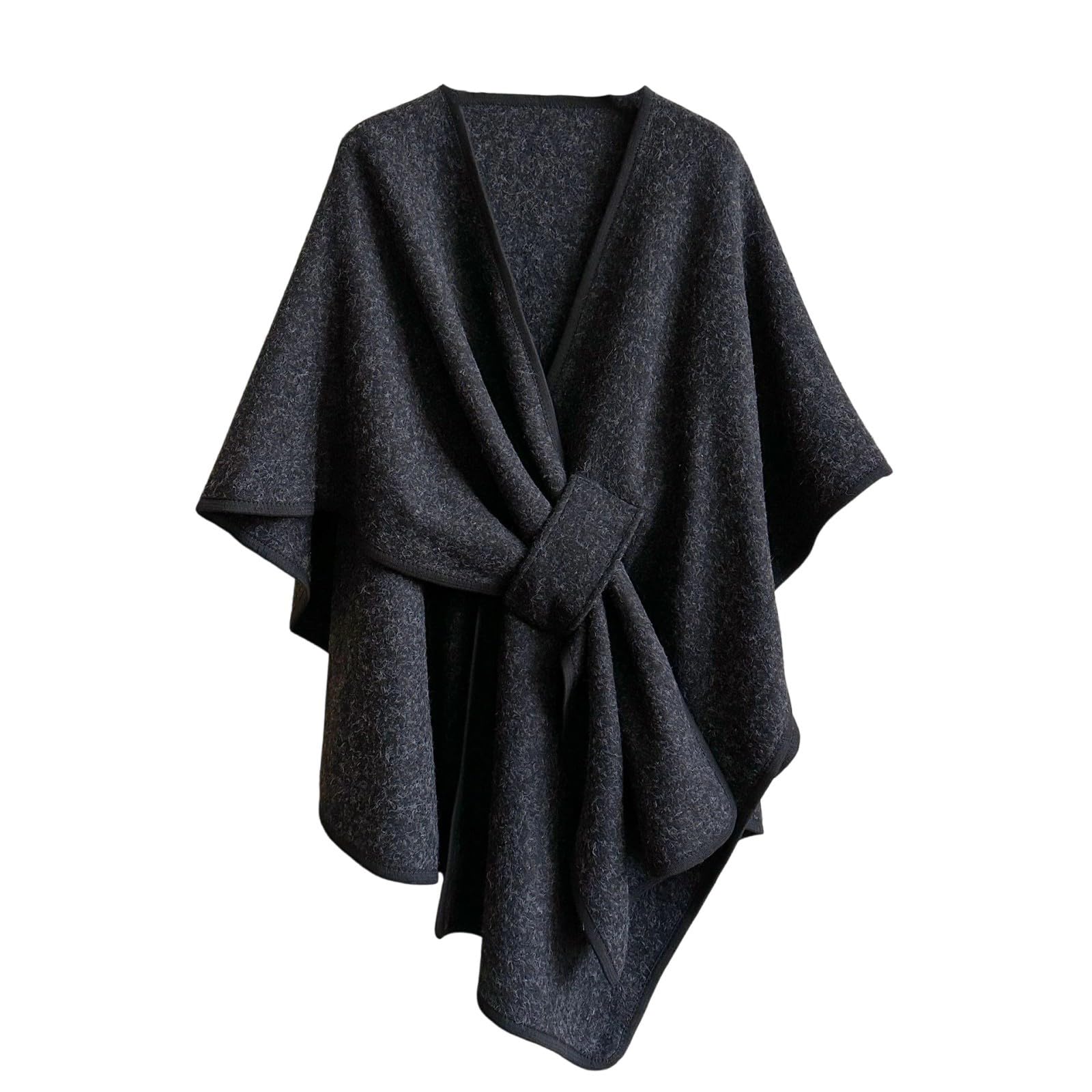 MICFENY Versatile All Season Warm Soft Poncho Shawl Cold Weather Accessory Men Women Easy Care