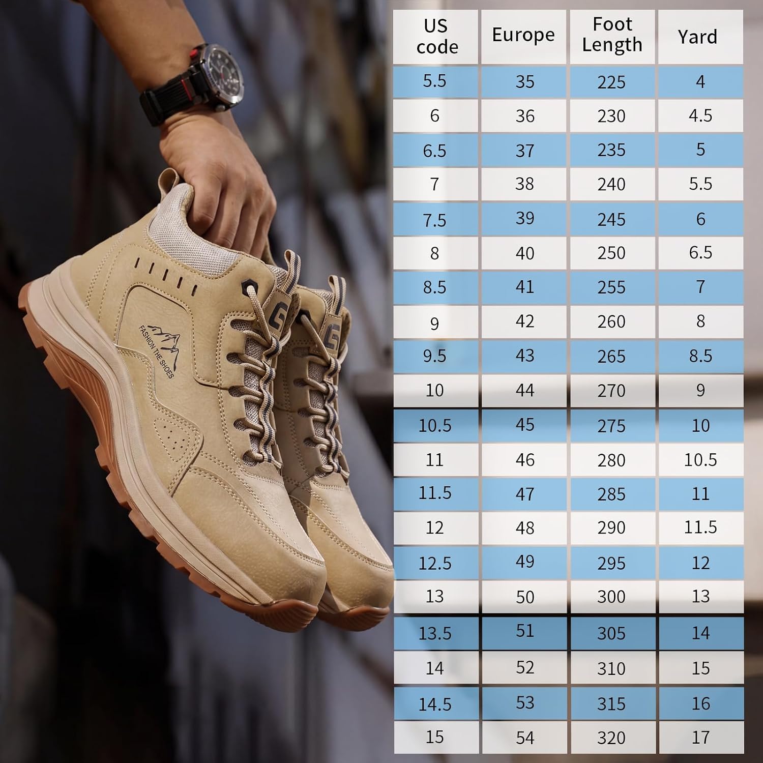 Work Shoes for Men High Top Puncture Resistant Steel Toe Boots