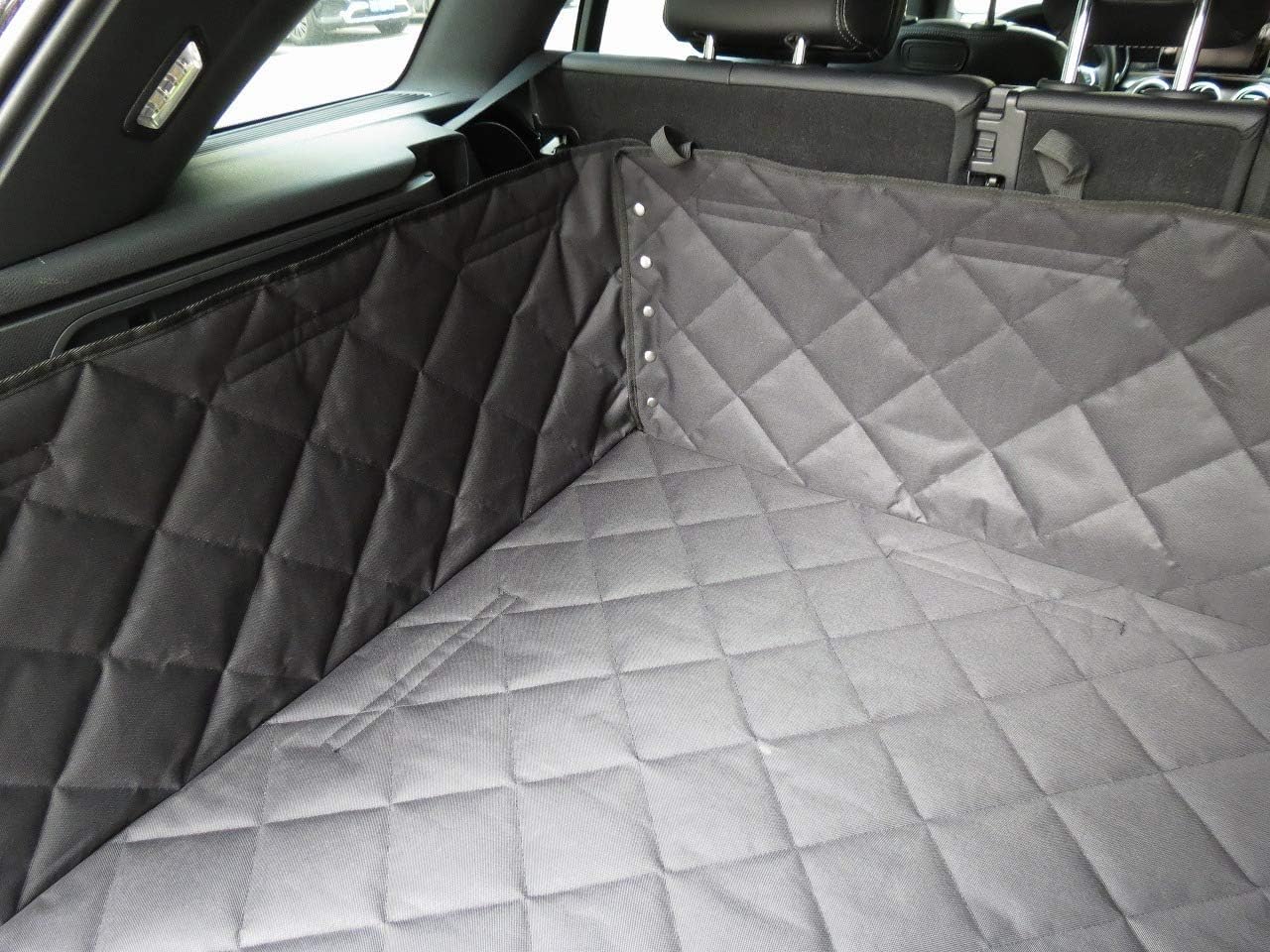 Housse Protection de Coffre de Voiture pour Porsche Cayenne Coupe 2019-2024,Tapis de Coffre Chien Imperméable Housse de Coffre avec Protection Pare-Chocs
