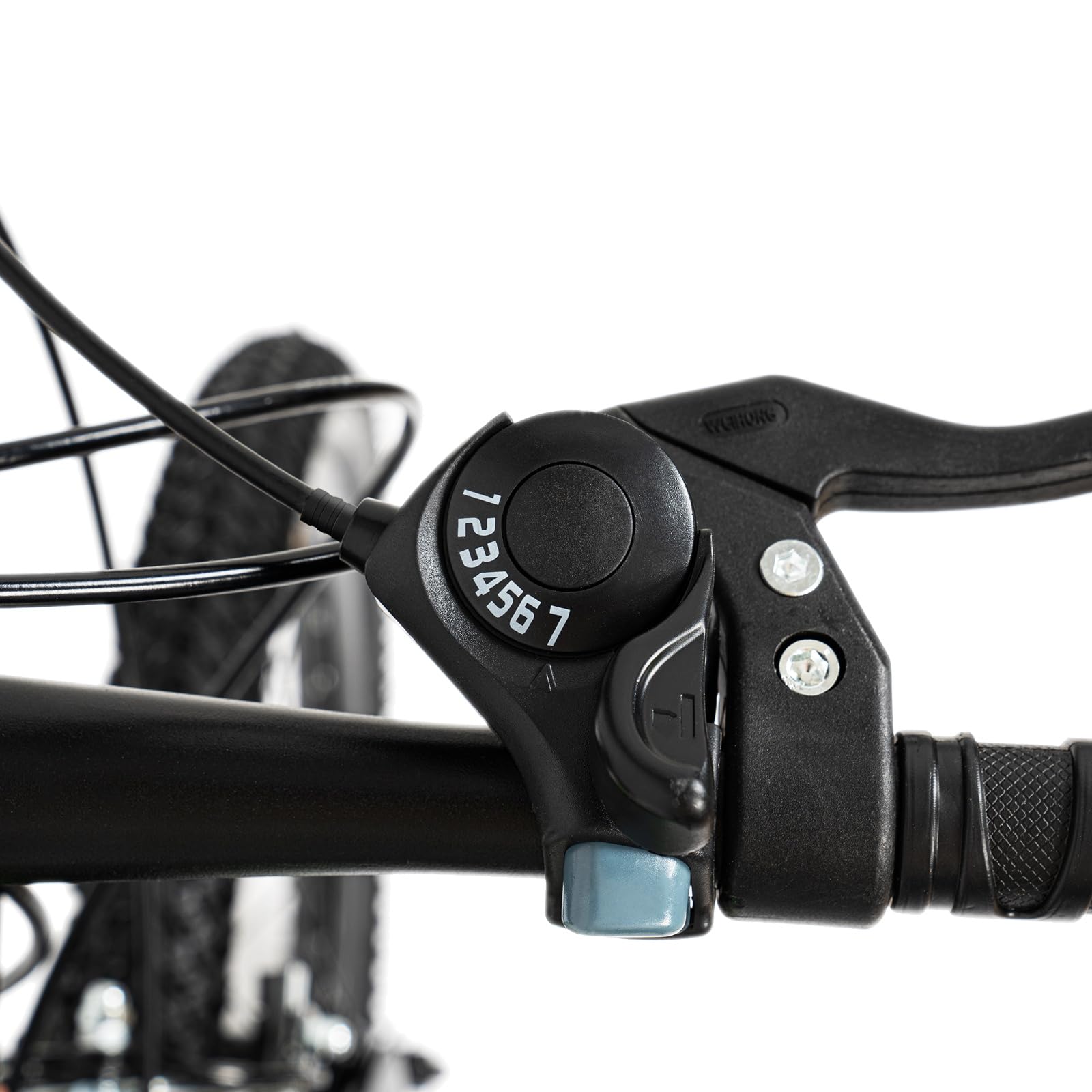 Bicicleta de montaña de 20 pulgadas, 6 velocidades, bicicleta de montaña para niños y niñas, bicicleta de montaña con campana de brújula y soporte para vaso de agua, bicicleta juvenil con