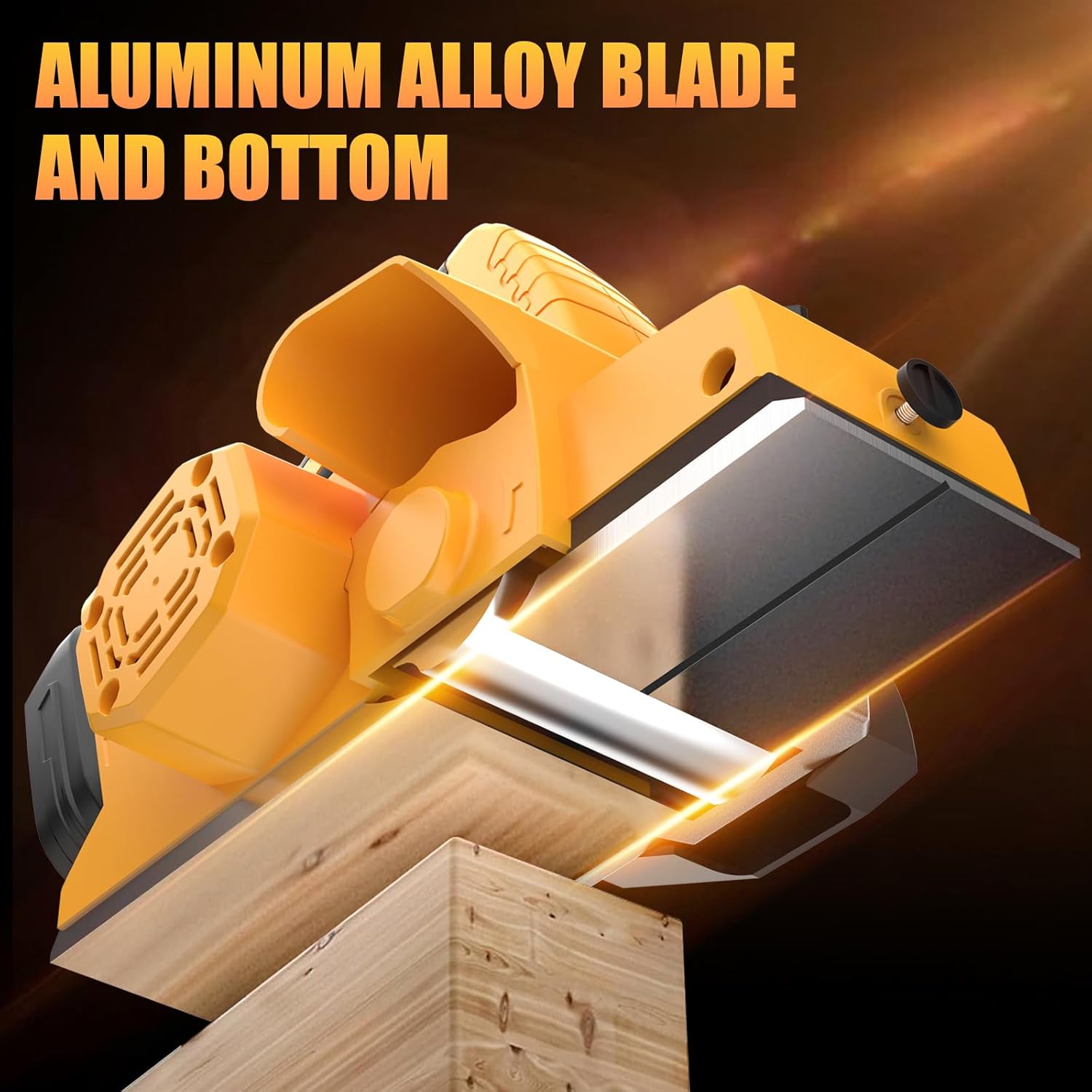 Cordless Handheld Planer Compatible with Dewalt 20V Battery (Tool Only), 15000RPM Power Motor, 3-1/4 Inch Electric Hand Wood Planer for Woodworking, Carpentry, and Home DIY