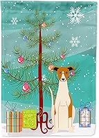 Vista 819 de Caroline's Treasures BB4243GF Bandera de jardín con texto en inglés «Merry Christmas» con texto en inglés «Merry Christmas», bandera decorativa