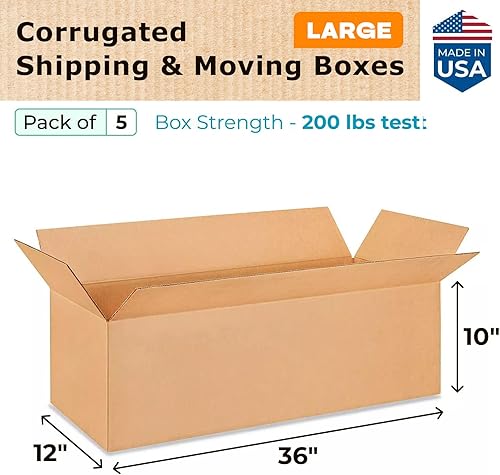 Miniatura 146 de Cajas para envío IDL Packaging - B-1266-5 de cartón corrugado, tamaño pequeño, de 12 pulgadas de largo x 6 pulgadas de ancho x 6 pulgadas de alto