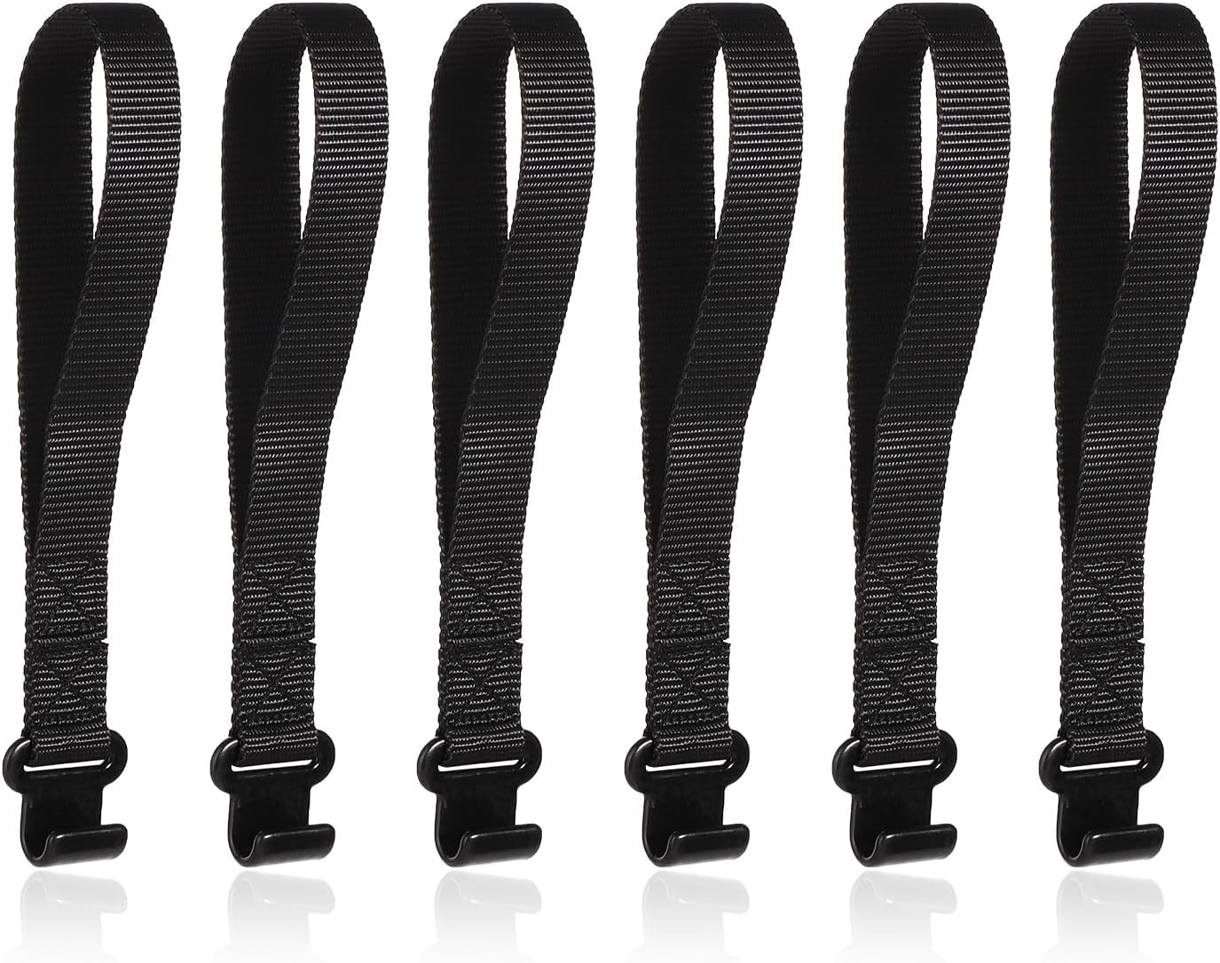 6pcs Rooftop Cargo Tie Down Hook Straps, Car Roof Cargo Carrier Door Hooks Car Door Hook Straps, Attaches to Car Door Frame, Car Door Cargo Hooks for Most Cars, Strapping Any Car Roof Luggage