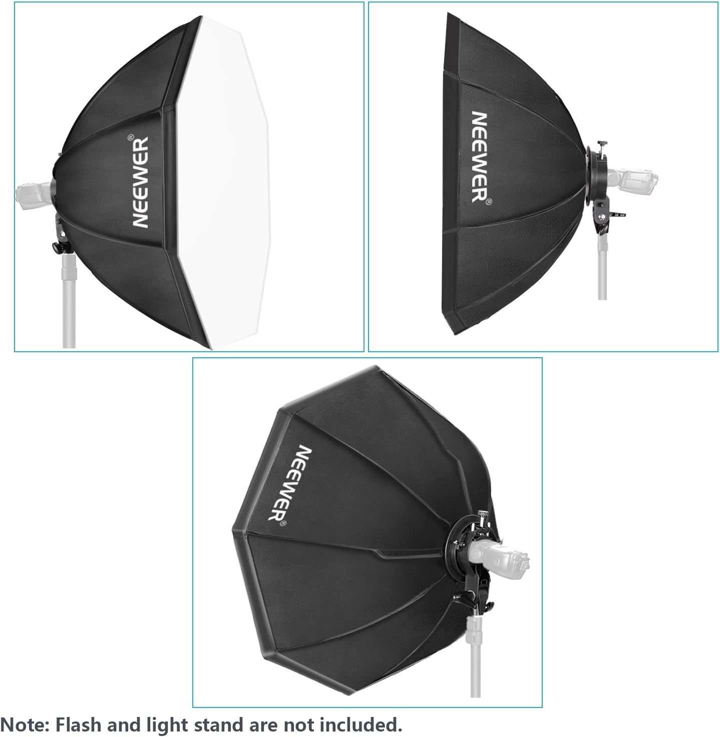 Tесh Dеаlѕ 🔥 Neewer 32x32 inches/ 80x80 Centimeters Octagonal Speedlite Softbox with S-Type Bracket Holder, Bowens Mount for Nikon, Canon, Sony, Pentax, Olympus, Panasonic and Other Strobe Flashes