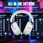 ATTACK SHARK L30 Pro Wireless Gaming Headset with 2.4GHz/Bluetooth/Wired, Long Battery Life with Detachable Microphone, 7.1 Surround Sound, Ultra-Low Latency for PC/PS5/Xbox/Switch/Mobile, White