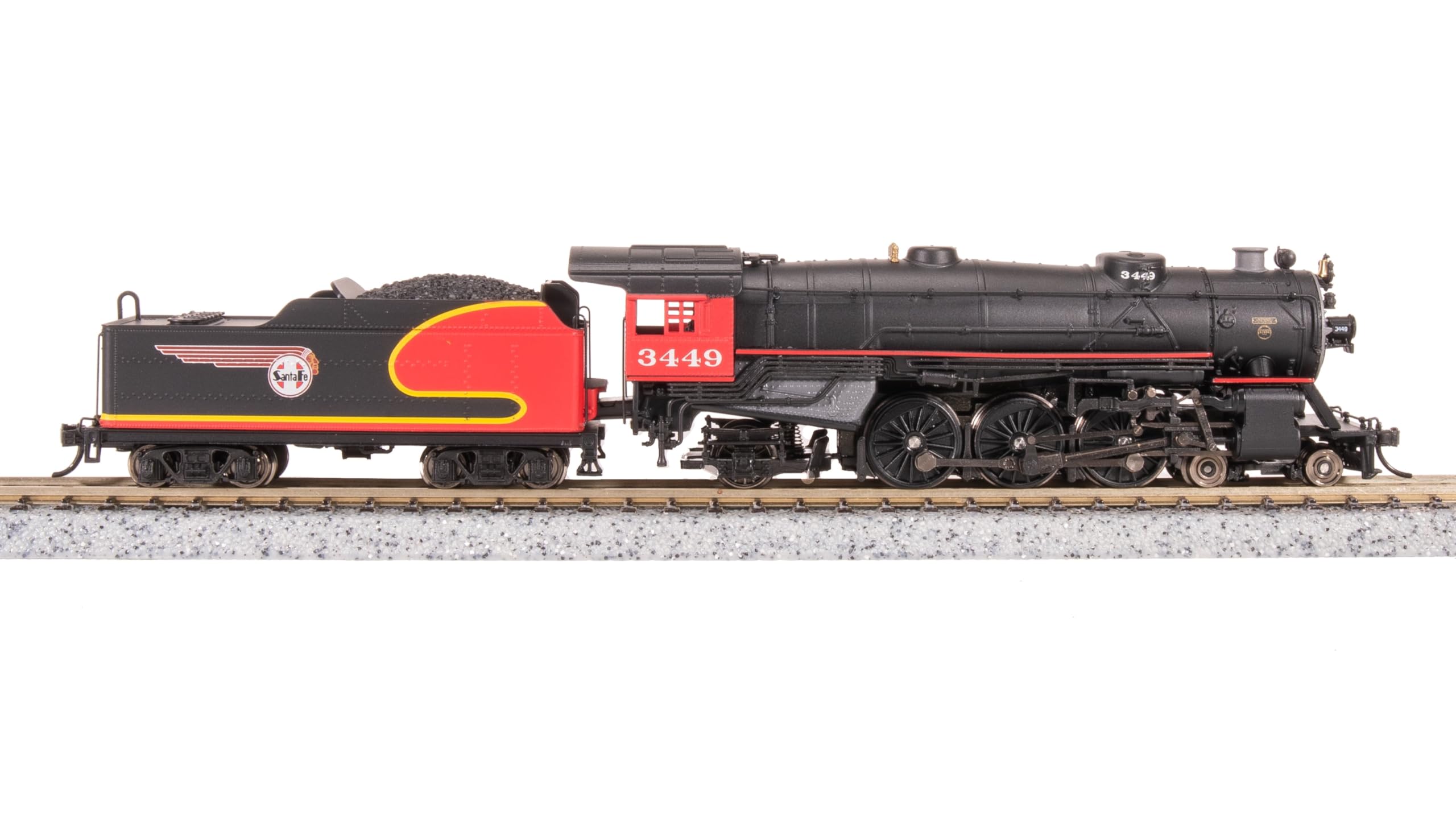 Broadway Limited 7982 Heavy Pacific 4-6-2, ATSF 3449, Warbonnet Fantasy Scheme, Paragon4 Sound/DC/DCC, N Scale