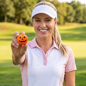 Seenelling 12 Pcs Halloween Golf Balls Novelty Funny Golf Balls for Halloween Decorations Party Supplies