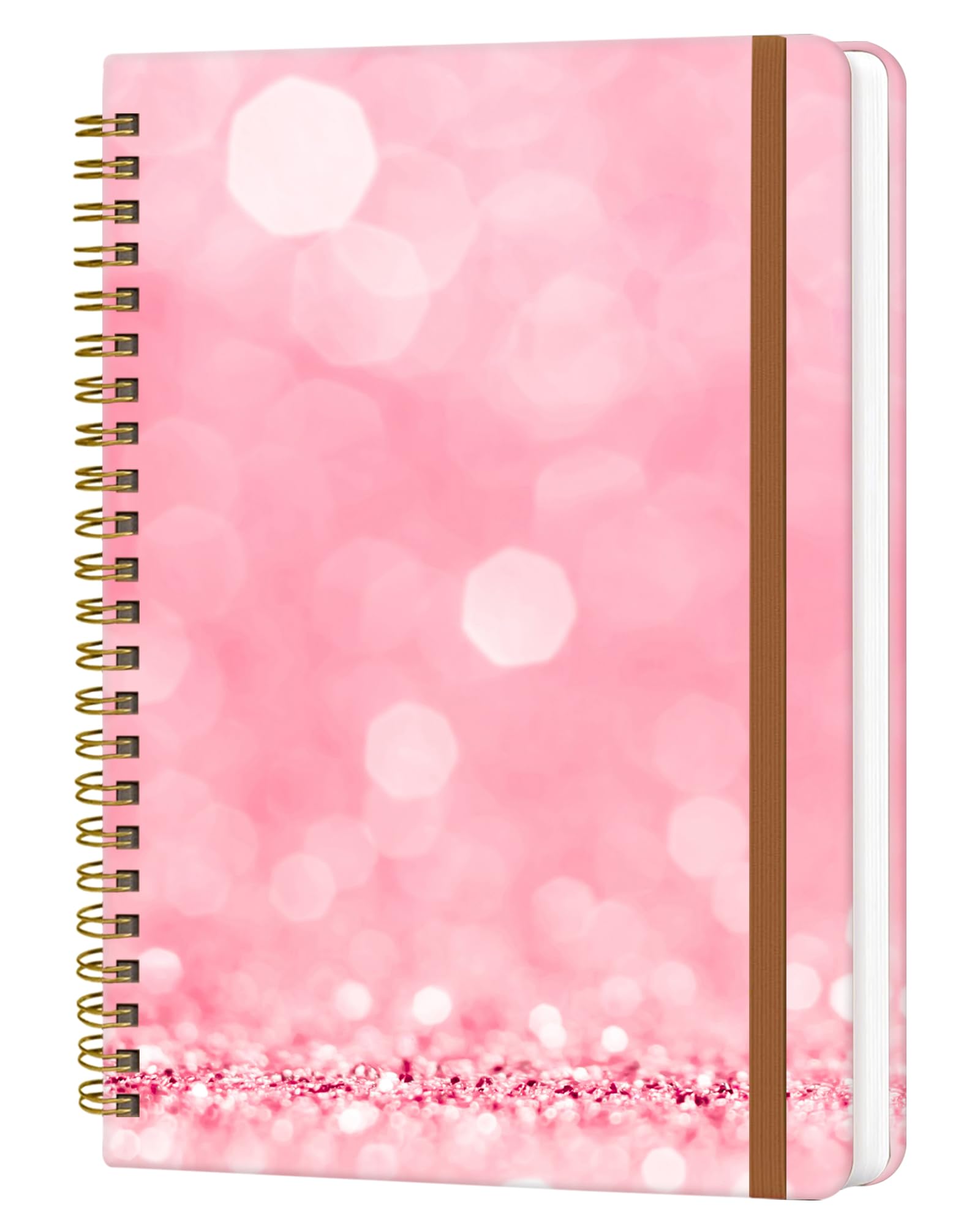 Journal ligné pour l'école et le bureau avec joli design A5 pailleté