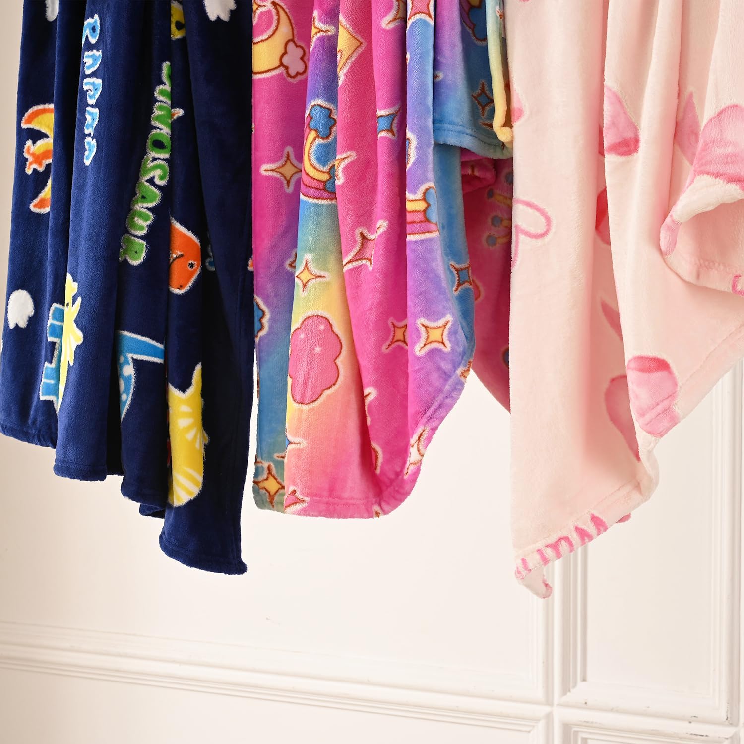 Dinosaur Glow in The Dark Blanket Dinosaur Toys Gifts for Boys Girls 1 2 3 4 5 6 7 8 9 10 11 12 Year Old Kids Blanket with Dino Soft Fleece Bed Couch Throw Home Decor (Navy Blue 50"x60") - Image 9