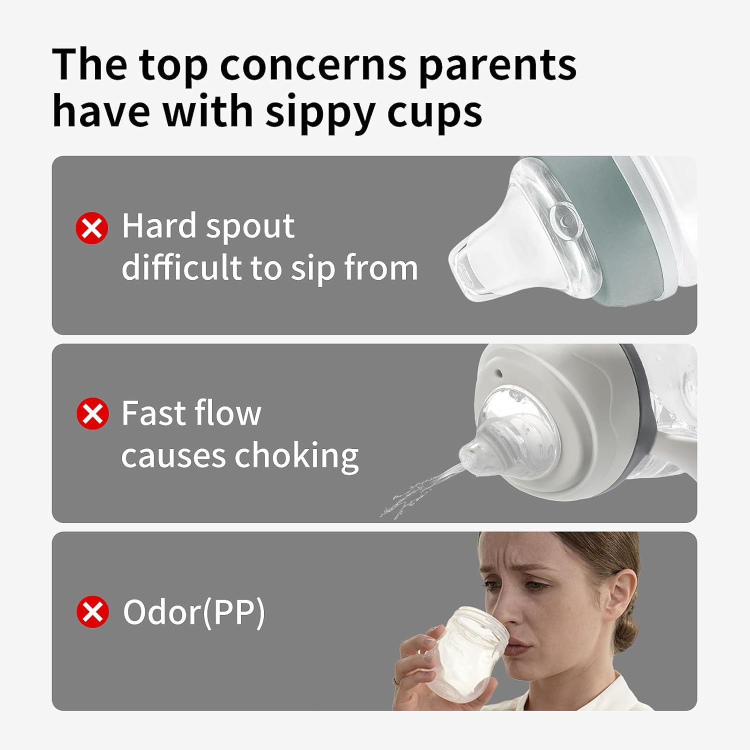 Thyseed Spill-Proof Weighted Straw Sippy Cup, Baby Transition Trainer, Soft Silicone Spout, BPA-Free, 6m+, 10 oz, 1 Pack - Image 3