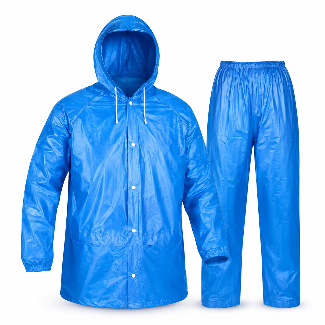 { 2026 Brings 5 Years WARRANTY ) Rain Suit for Men Waterproof Hooded Jacket & Pant Set for Bike Riding, Travel, Office Commute, Lightweight Reusable Rainwear XXL-image-8