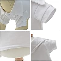 Vista 3 de lovelonglong Polo básico para perro, de algodón de primera calidad, camisetas tipo polo para perros grandes, medianos y pequeños, con cuello de dos