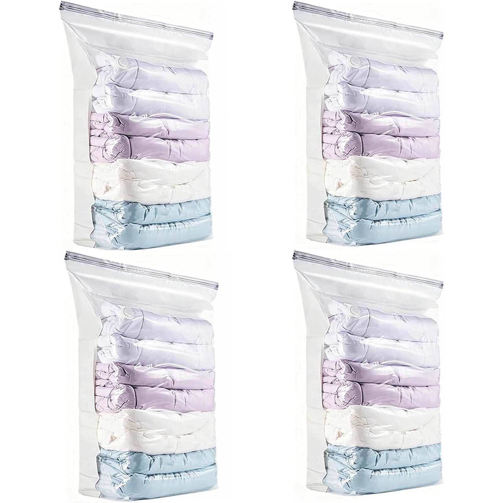 DTSXFTLY Vacuum Storage Bags No Pump Compression Space Saver 3D