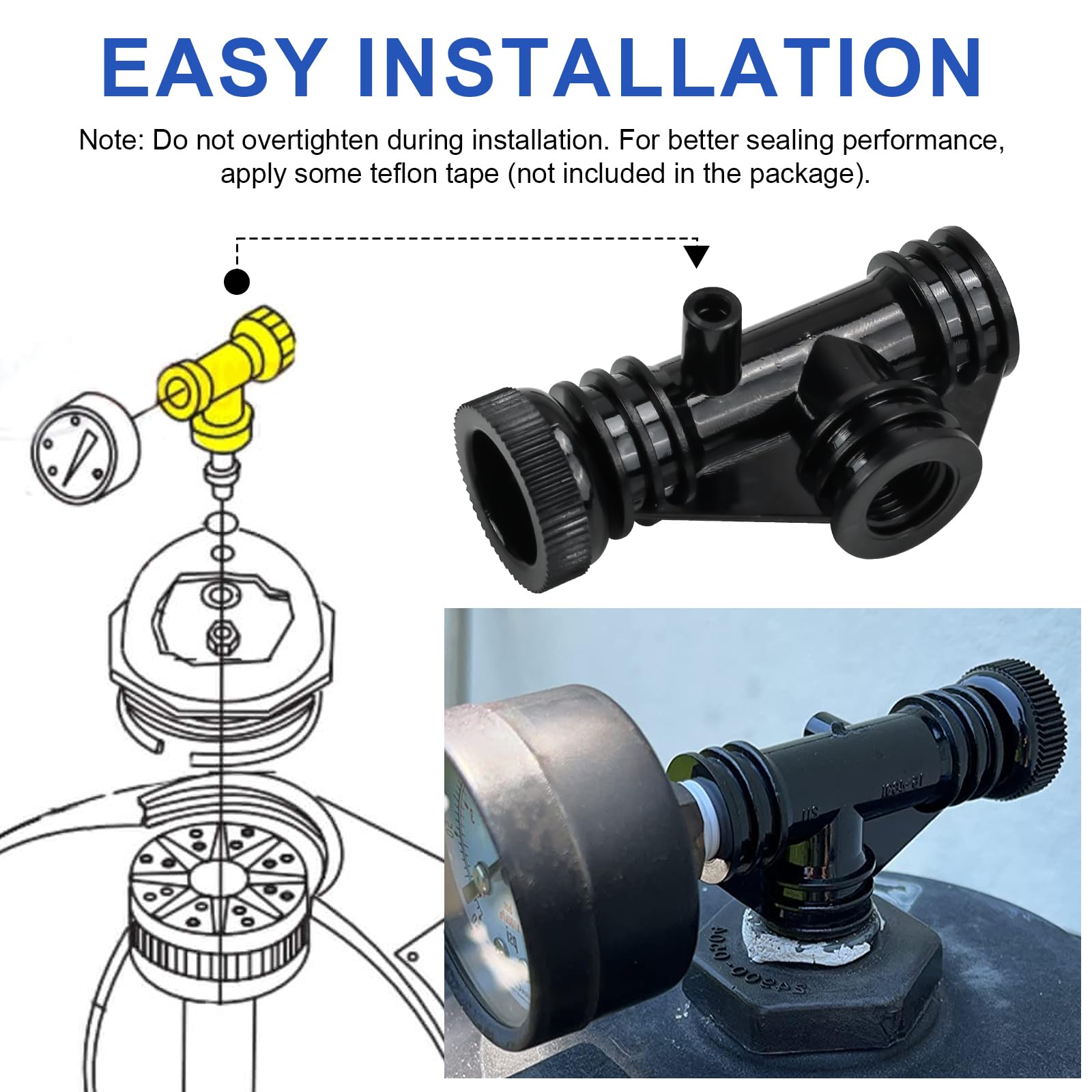 Amazon.com: 154689 Air Bleeder Tee Assembly Replacement for
