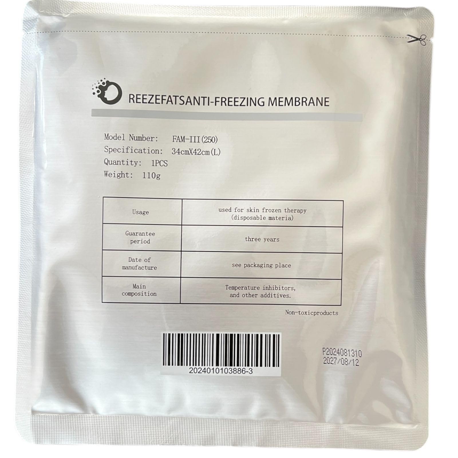 10 pcs Sanjivani imports Anti-freeze Membranes Fat Freezing Membrane, 110g | Fat Freeze Cryolipolysis Machine Anti Frostbite Cryo Pad, Pack of 10-image-22