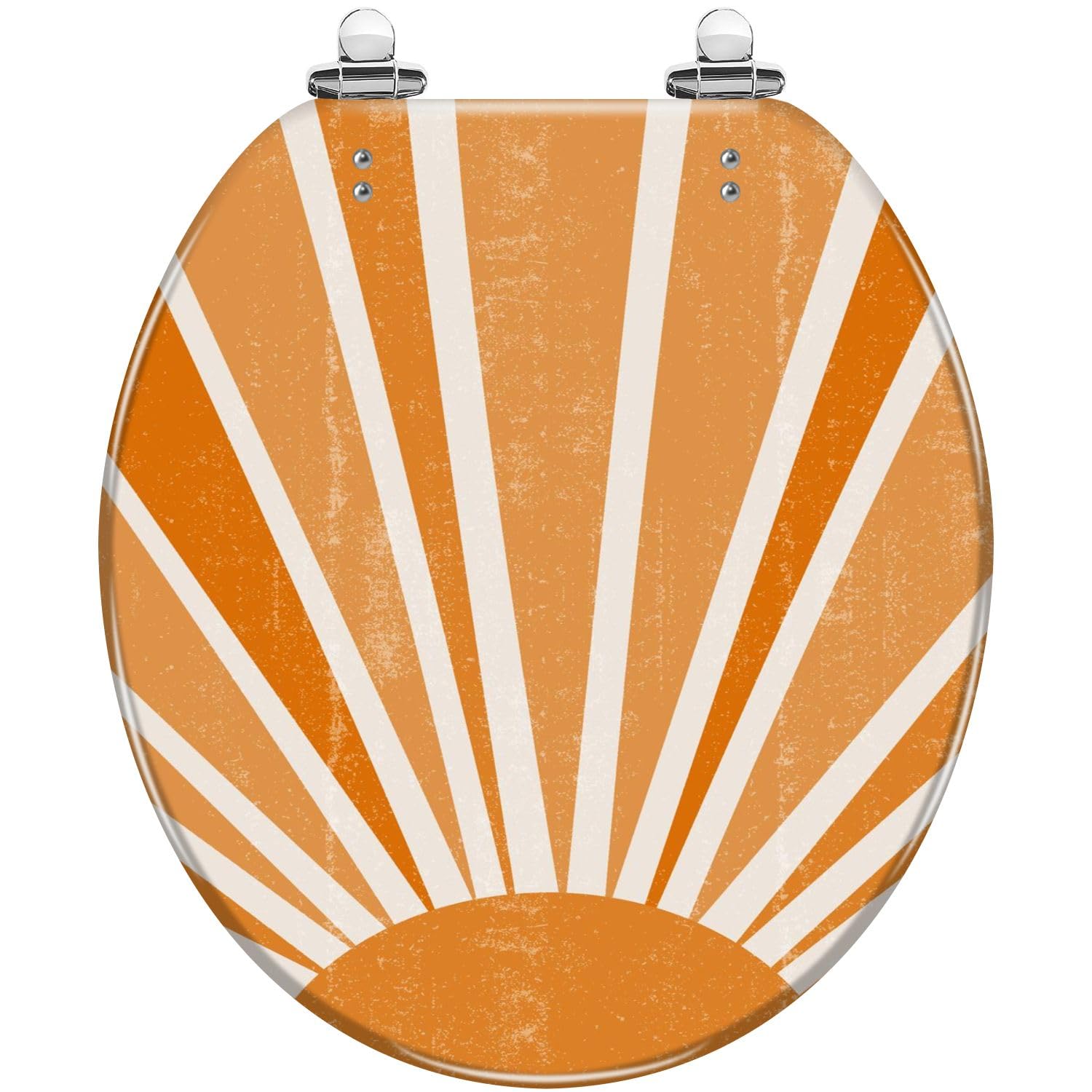Dxpsxjl Color4 Retro Round, Tiles, Toilet Seat, Quick Release Hinges, Easy Clean Install, Adjustable, Lightweight, Durable, Portable, User-Friendly, Compact, Decorative, Talavera, Design