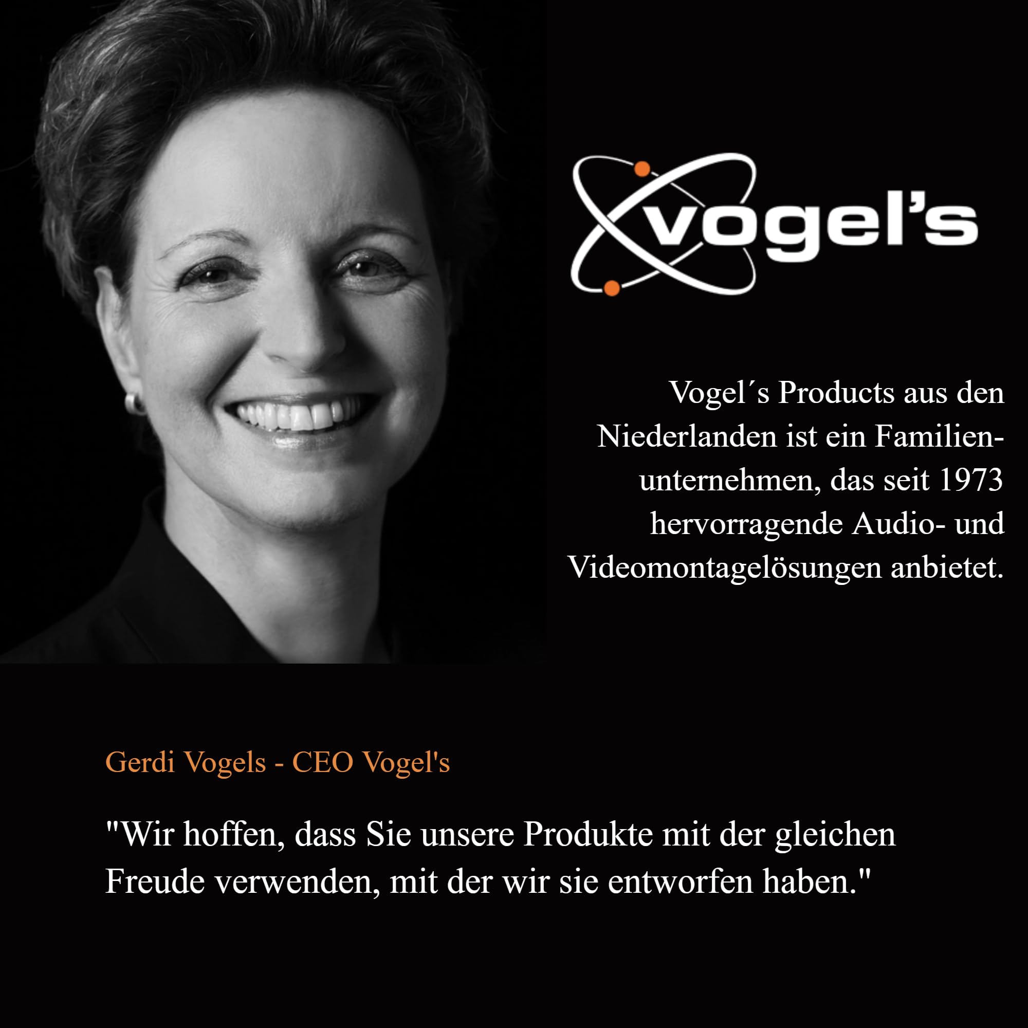 Vogel's TVM 3405 Flache TV-Wandhalterung für 32-77 Zoll, max. 50 kg, VESA 400x400, Abstand 2,2 cm