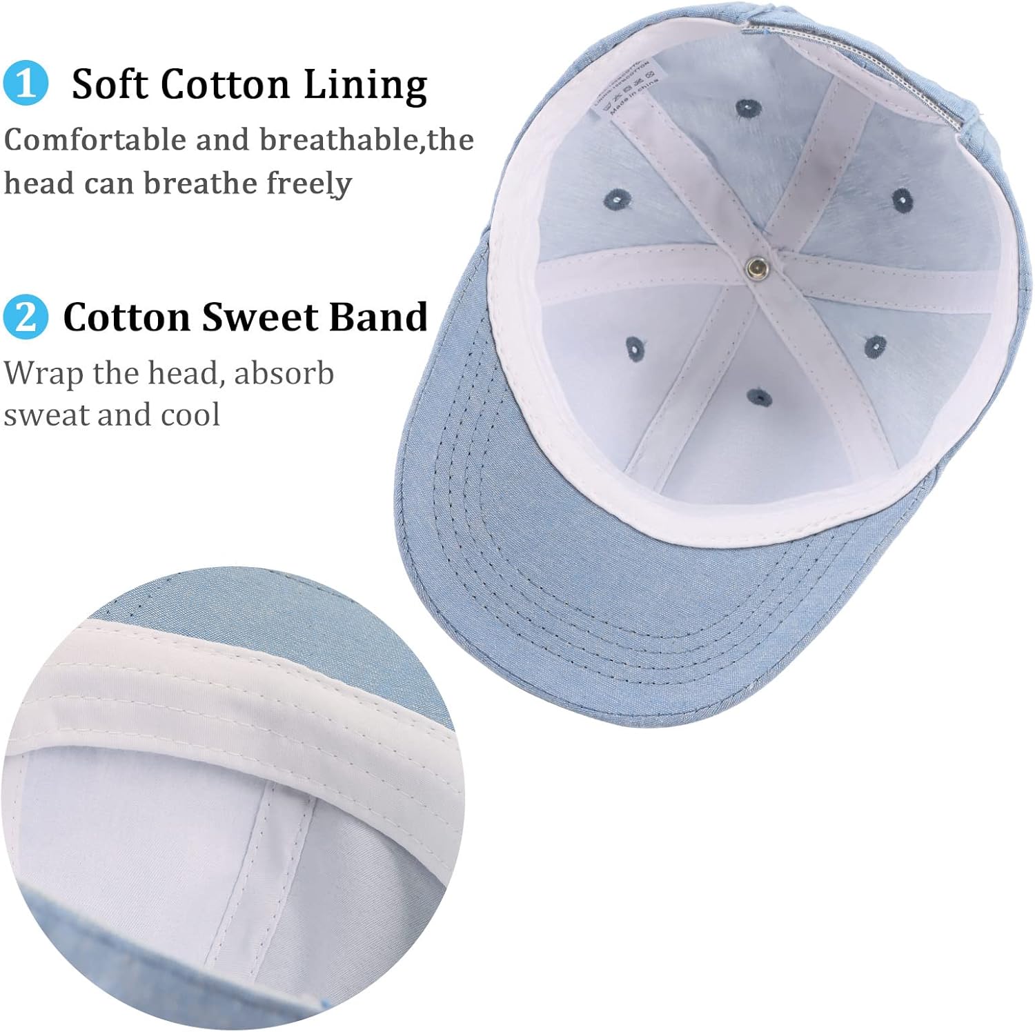 Summer Toddler Baseball Hat Outdoor Infant Baseball Cap Cotton Baby Boy Sun Hats 3M-8Y - Image 4