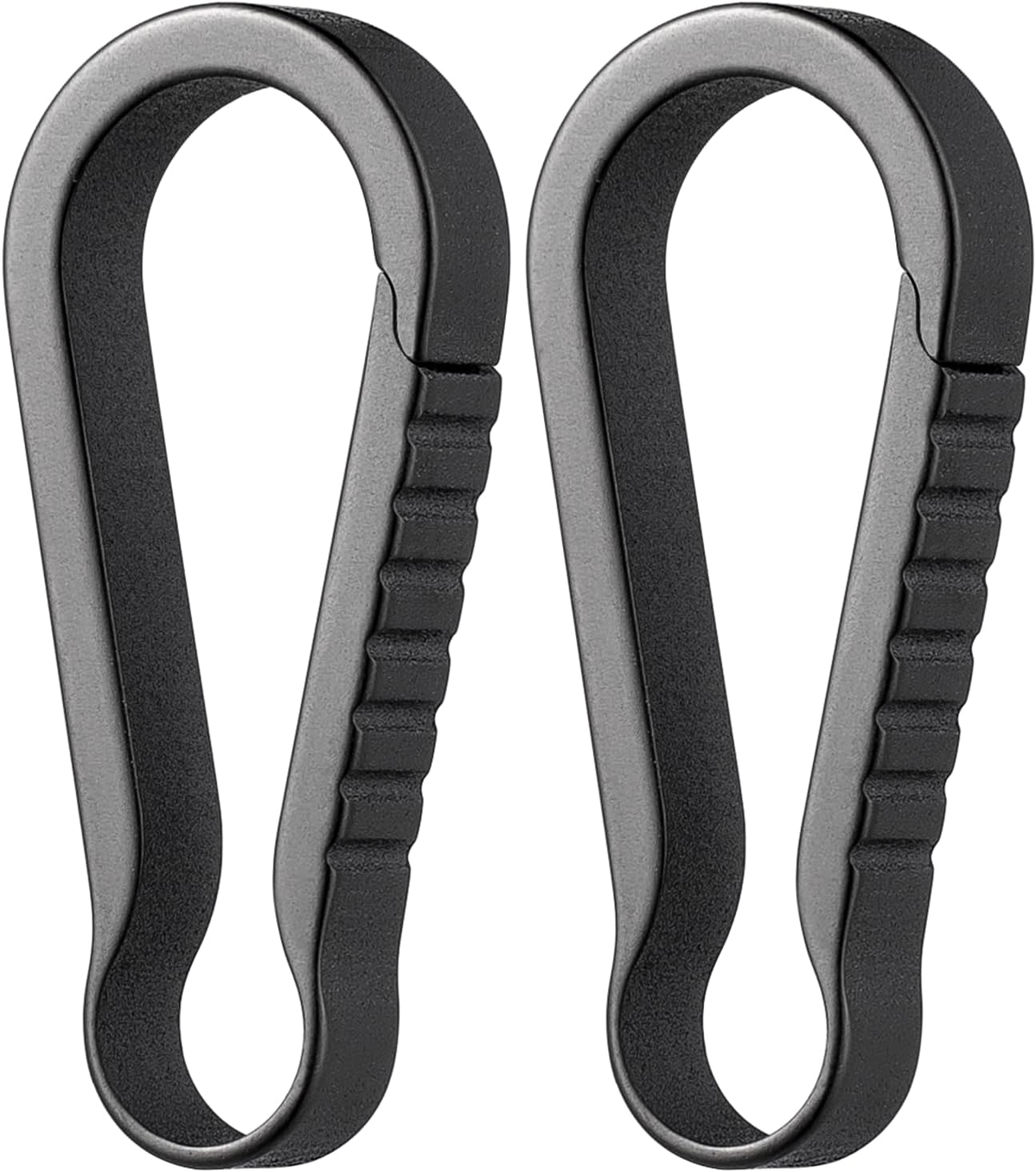 TISUR Titanium Key Ring Hooks, Small Carabiner Keychain Clip,Mini Snap Keyring Key Organizer Key Chain