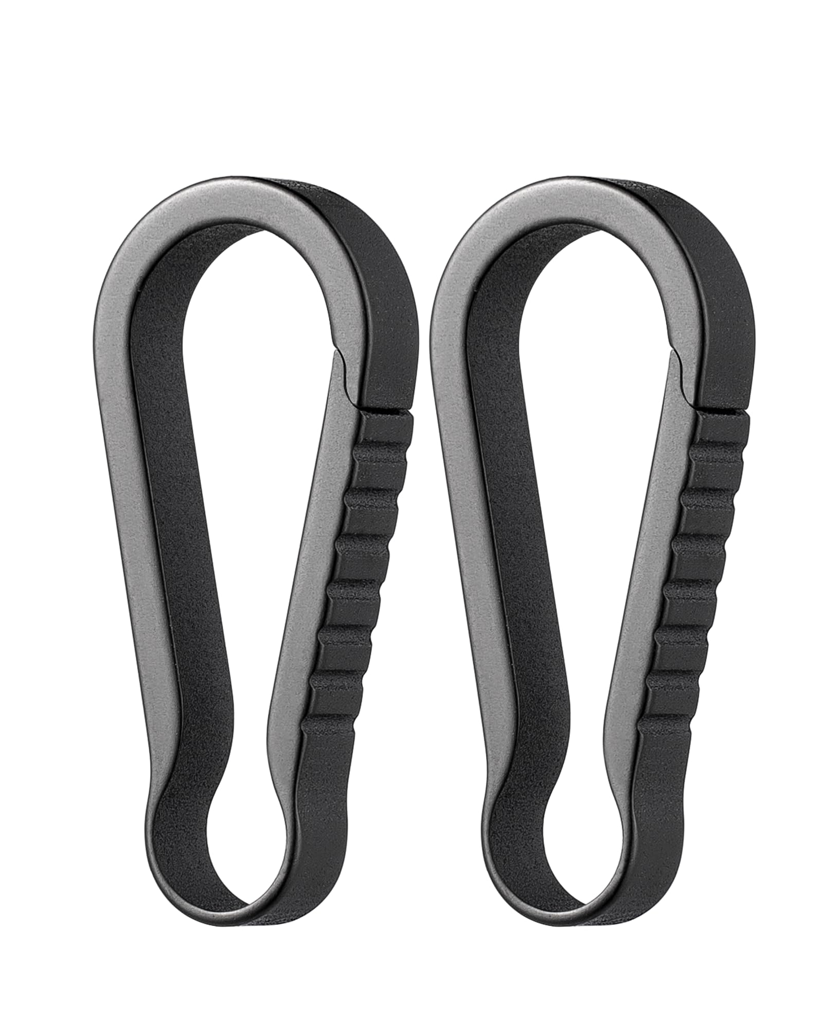 TISUR Titanium Key Ring Hooks, Small Carabiner Keychain Clip,Mini Snap Keyring Key Organizer Key Chain