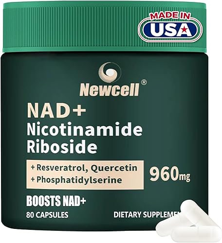 Suplemento liposomal NAD+ con resveratrol, quercetina, ribósido de nicotinamida - Alternativa NMNH para antienvejecimiento, energía celular, enfoque