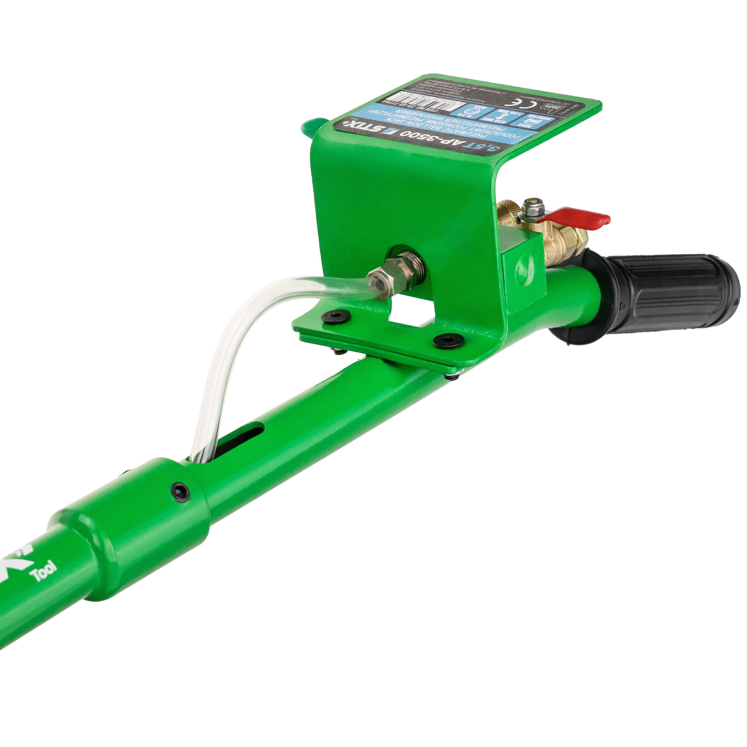 Pneumatischer Wagenheber 3,5T - Luft Wagenheber 130-430 mm - Druckluft Wagenheber mit 5-Fach Teleskop & EU Safety Valve - Air Jack für Werkstatt & Reifenwechsel