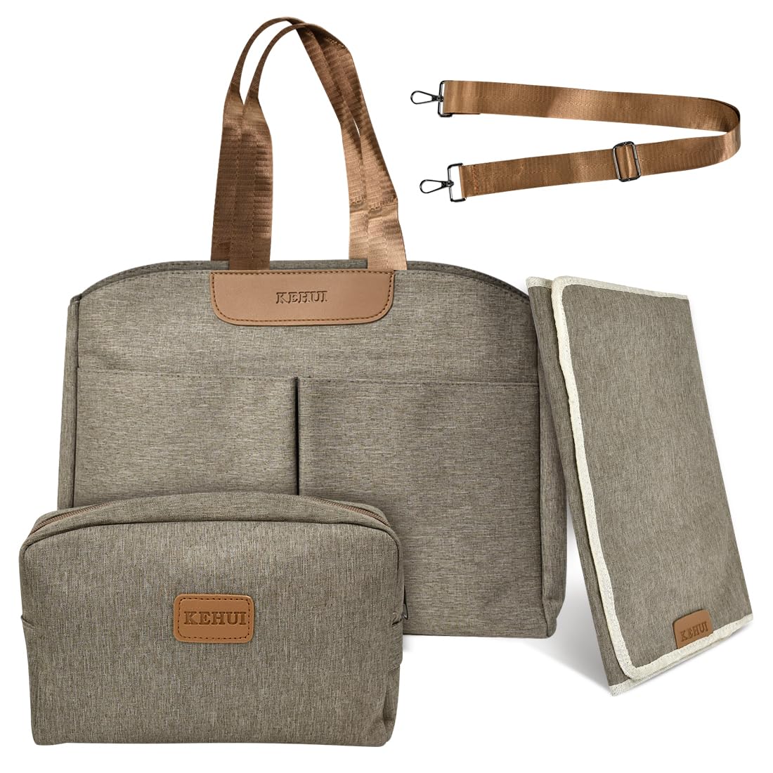 HEKOBAG Changing Bags,Multifunction Nappy Changing Bags with Portable Travel Bag, Changings Mat