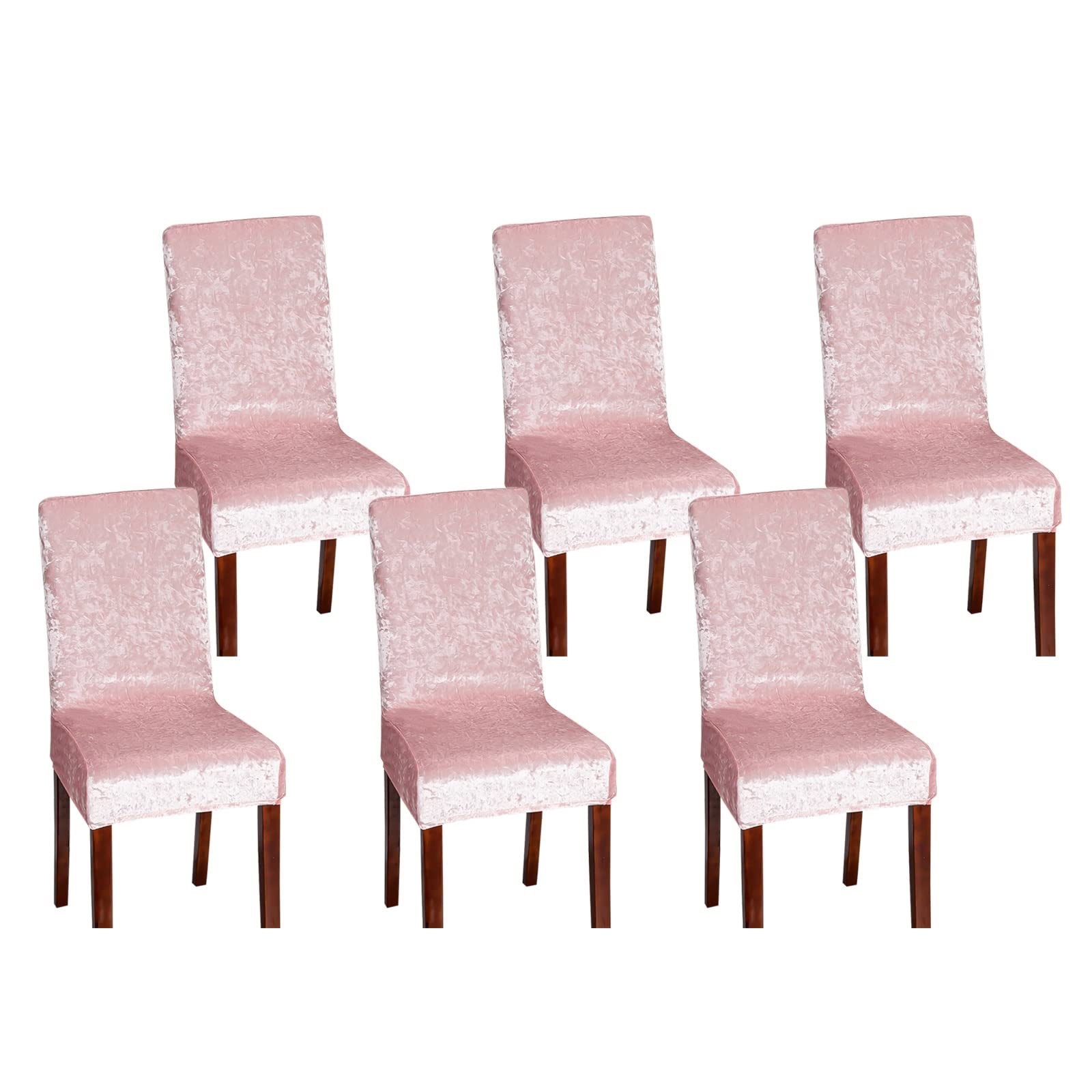 Housse chaises velours rose KnSam pour sublimer votre table de fête et salle à manger