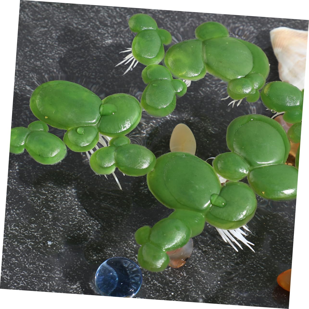 BESPORTBLE 5ensembles Décoration De Réservoir Aquatique De Plantes Flottantes Artificielles Imitation Lentilles Eau pour Aquarium Et Étang Ornement Naturel pour Poisson